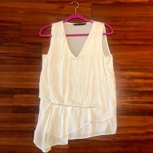 Zara Draped V-Neck Blouse